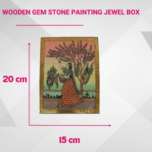 Wooden Gem stone painting Jewel Box