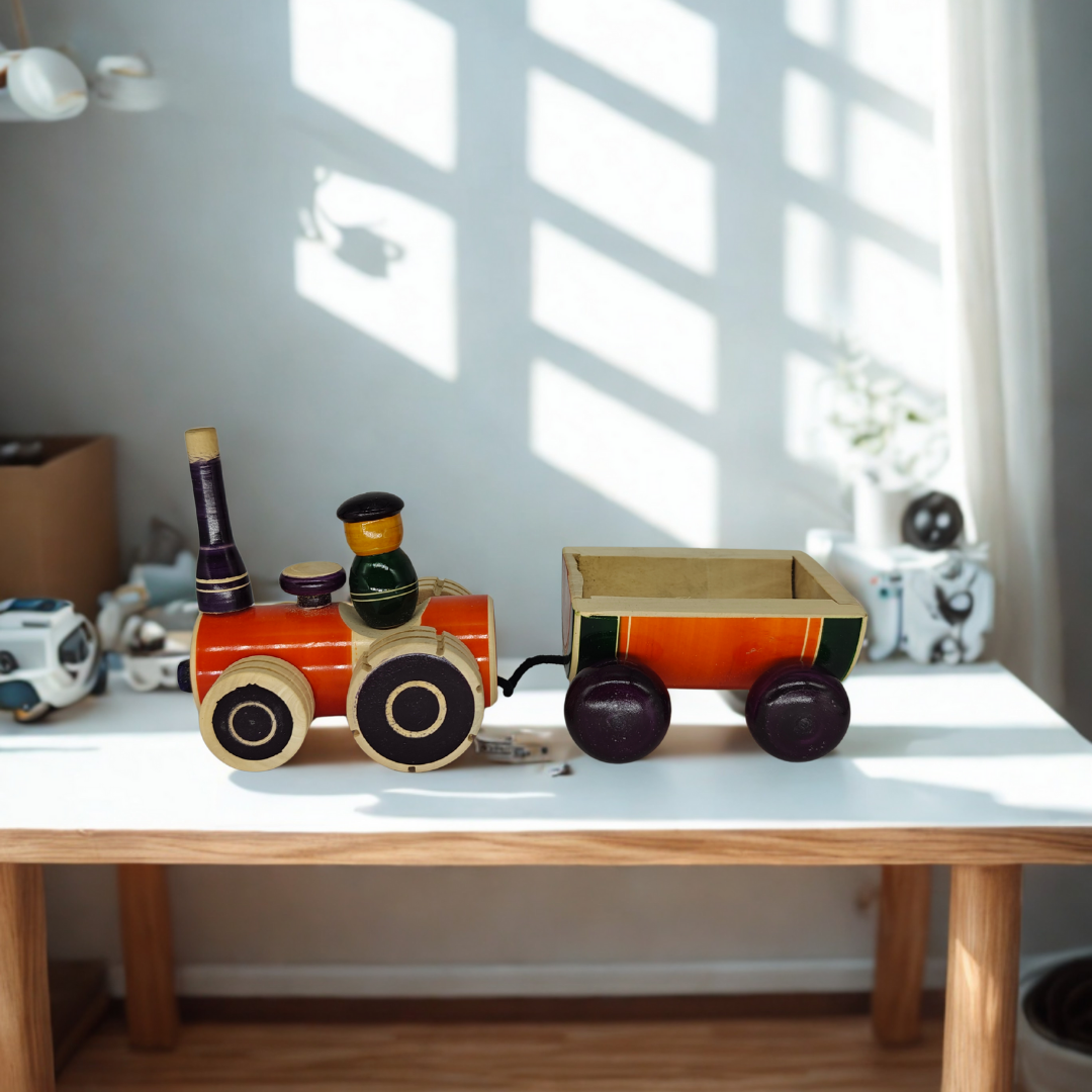 Channapatna Wooden Toy Tractor Channapatna Wooden Toy Tractor