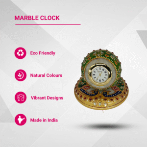 Round Marble Clock