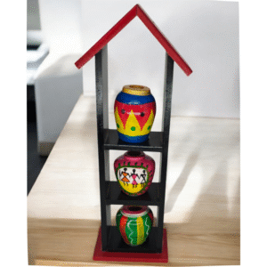 Handcrafted Channapatna Wooden Pot House