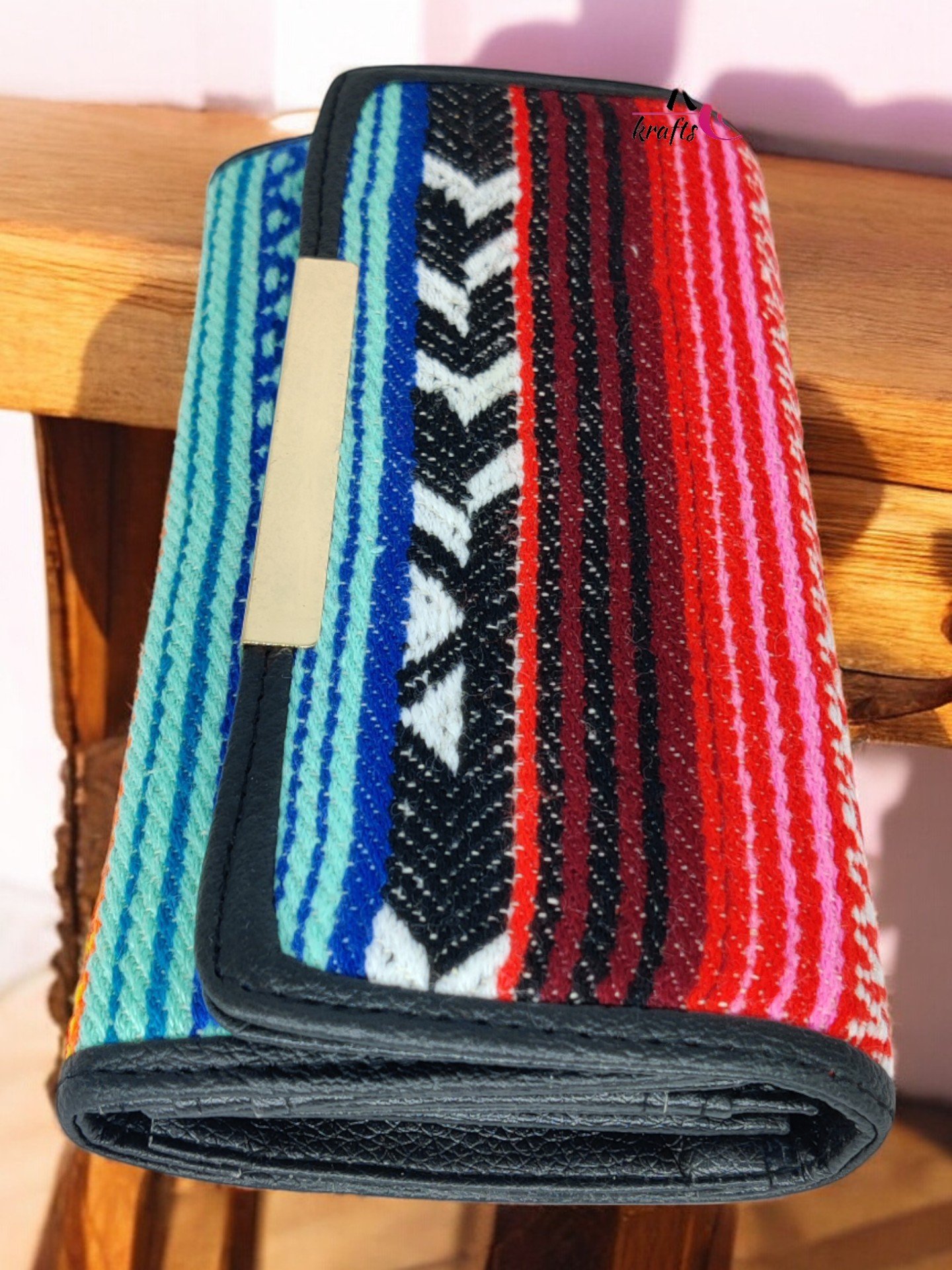 Assam Tapestry leather wallet (5)