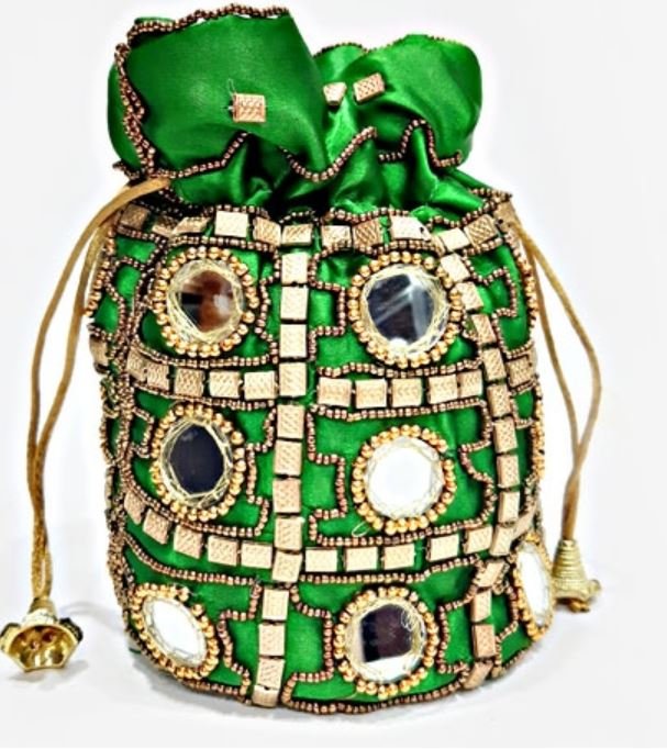 Green Potli bag – 9