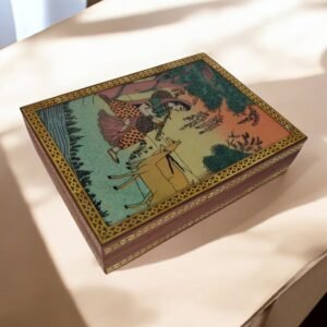 Wooden Gem stone painting Jewel Box