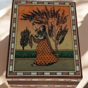 Wooden Gem stone painting Jewel Box