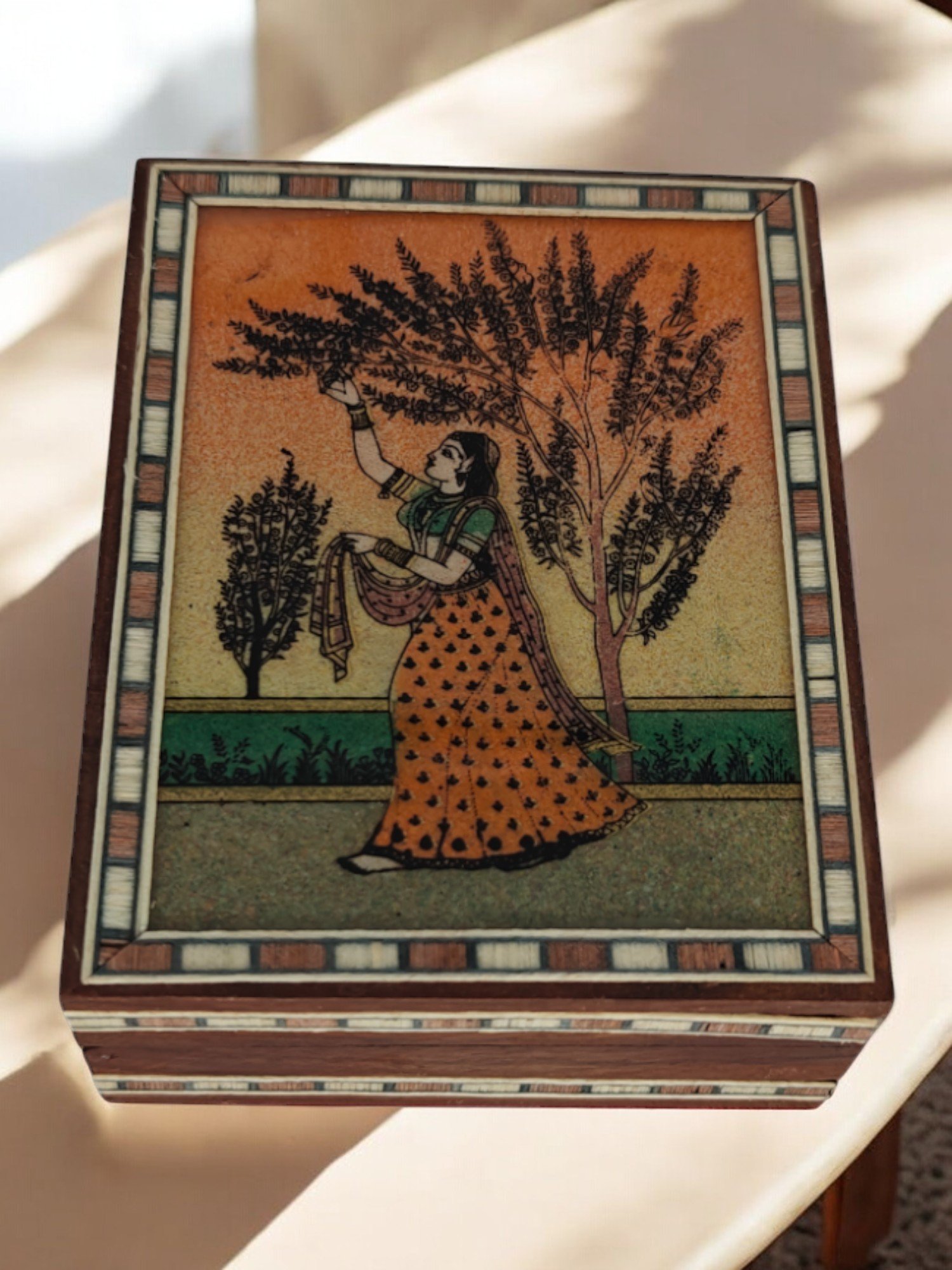 Wooden Gem stone painting Jewel Box Wooden Gem stone painting Jewel Box