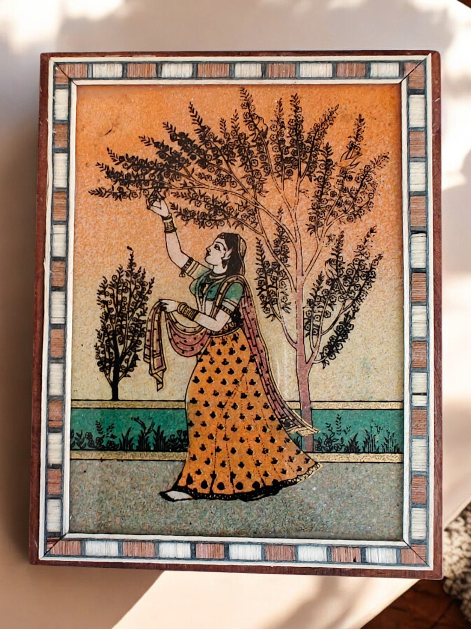 Wooden Gem stone painting Jewel Box Wooden Gem stone painting Jewel Box