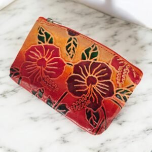 Shantiniketan Leather Ladies zipper Wallet