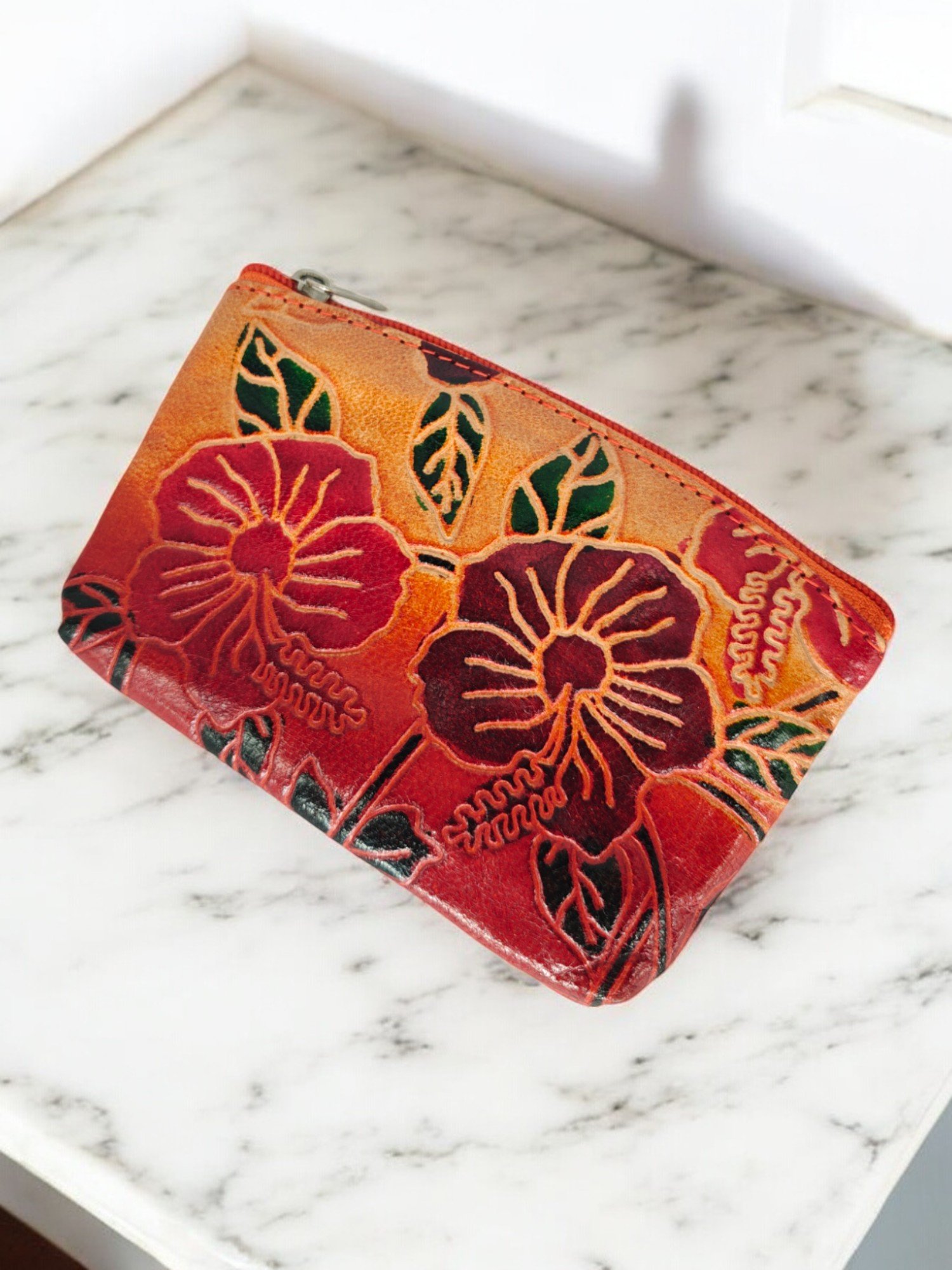 Shantiniketan Leather Ladies zipper Wallet Shantiniketan Leather Ladies zipper Wallet