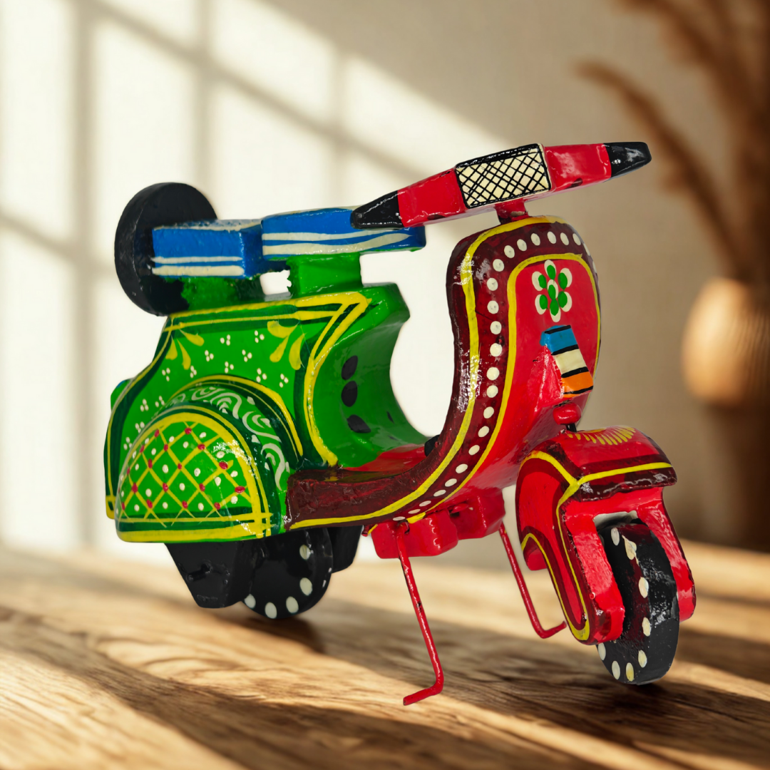 Channapatna wooden scooter Channapatna wooden scooter