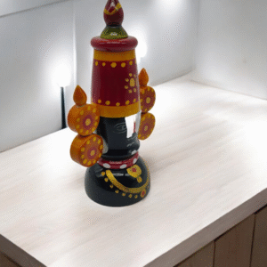 Buy Handcrafted Wooden Balaji Idol (14 cm) from Channapatna Crafts. Eco-friendly, painted with natural colors, perfect for home décor, pooja rooms, and gifting. A divine blend of tradition and artistry.
