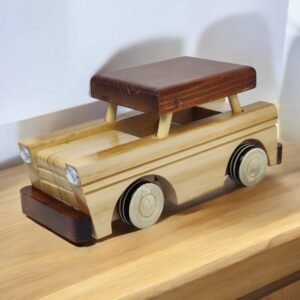 Wooden Brown Car