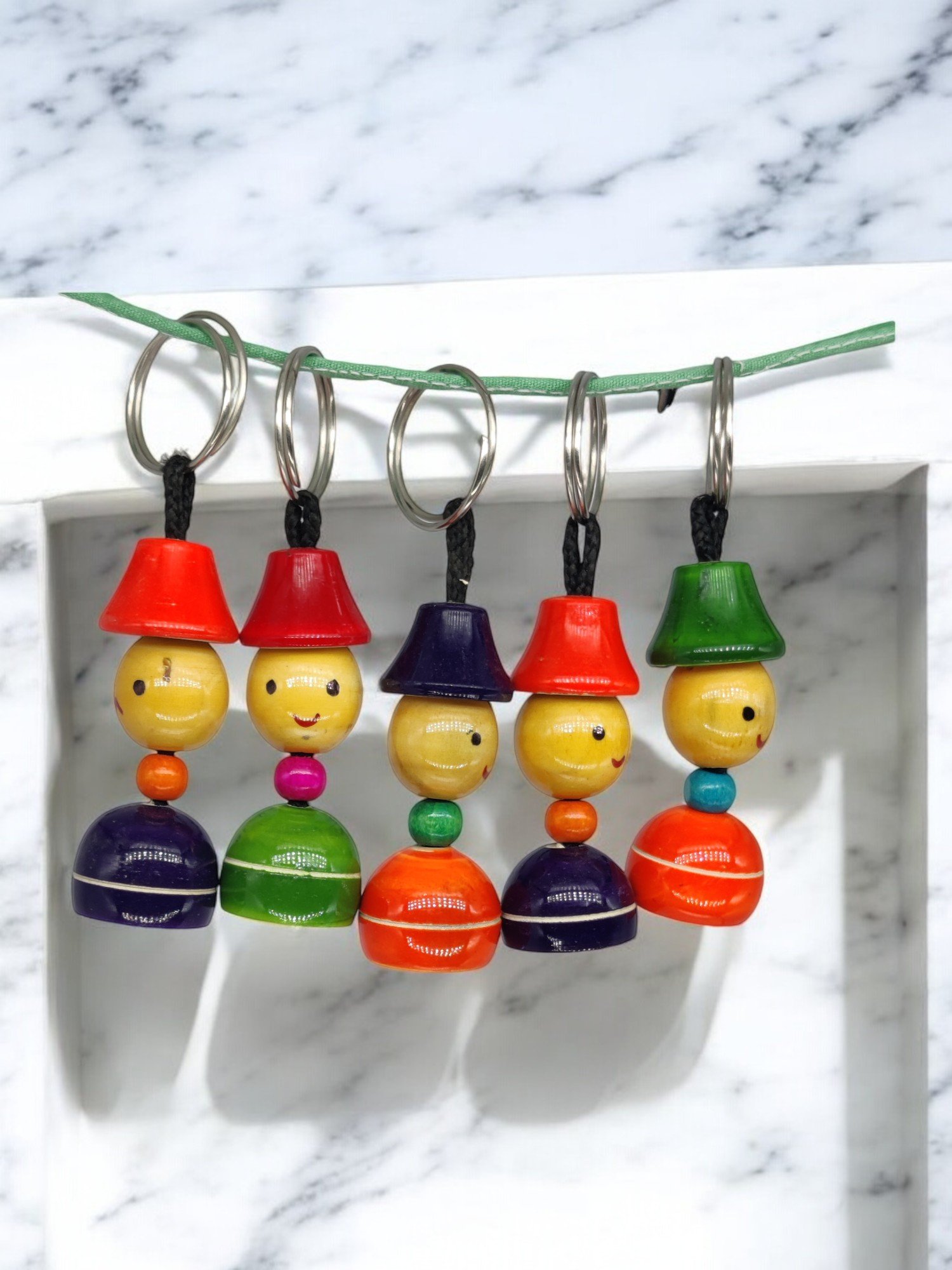 Channapatna Wooden Key Chain Set Channapatna Wooden Key Chain Set