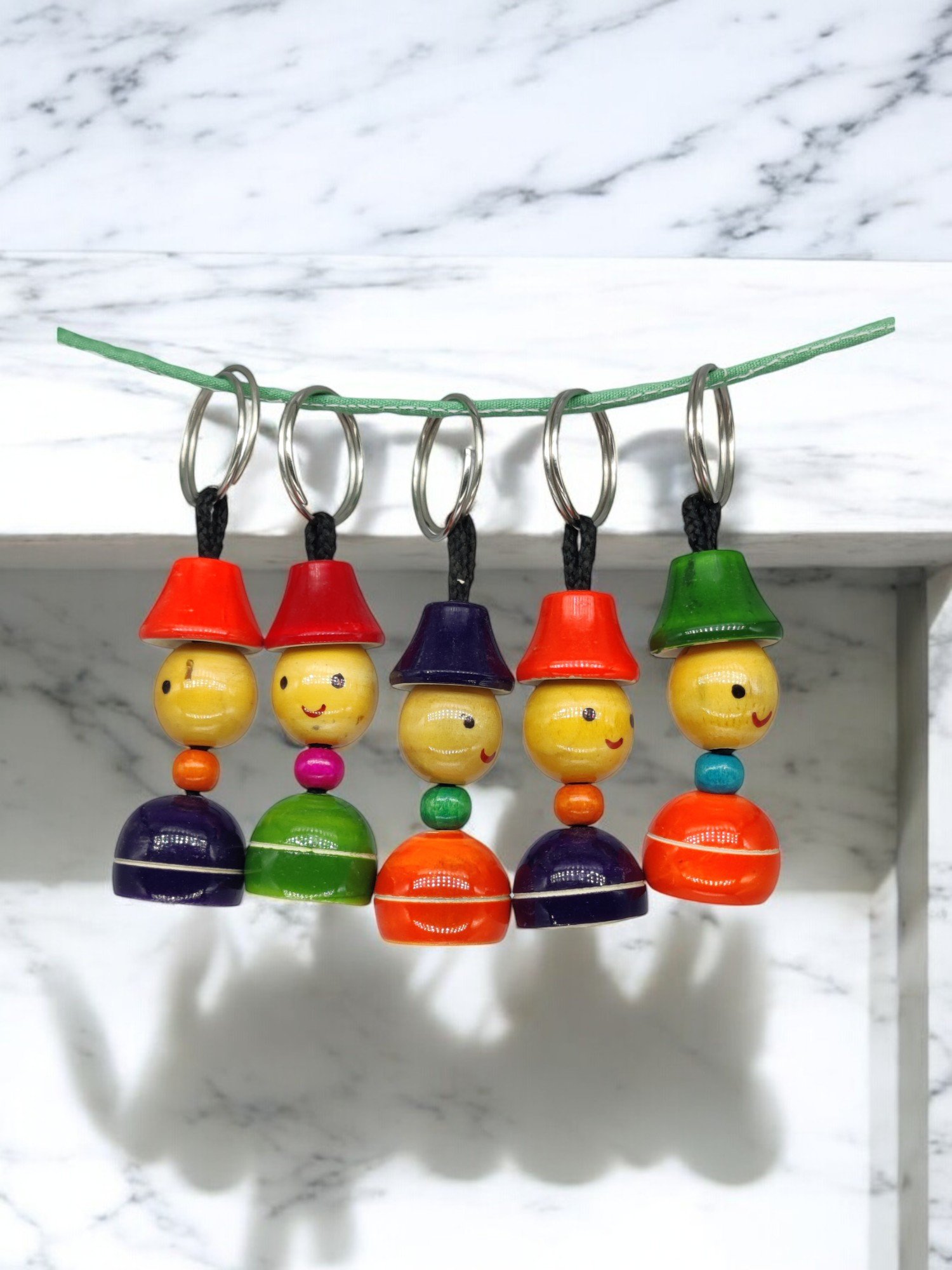 Channapatna Wooden Key Chain Set Channapatna Wooden Key Chain Set