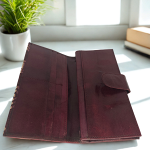 Shantiniketan Leather Ladies Batik Print Wallet