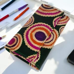 Shantiniketan Leather Ladies Batik Print Wallet