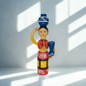 Wooden Single Pot lady