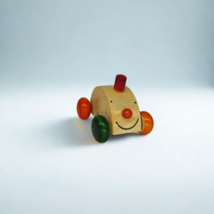 Wooden Smiley car Green