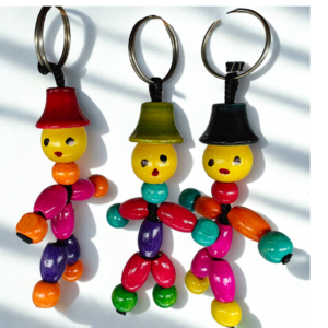 Channapatna wooden Kai Kal Key chain (1)