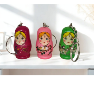 Doll Keychain Green -3 Pcs