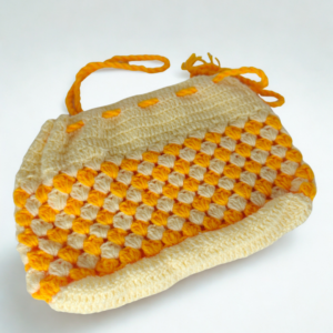Crochet Woolen Potli bag 20 cm
