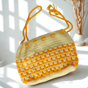 Crochet Woolen Potli bag 20 cm
