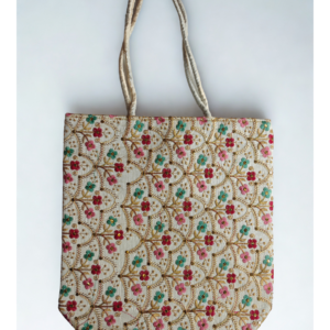 mbroidered Tote bag Medium three flowers design 40cm (1)