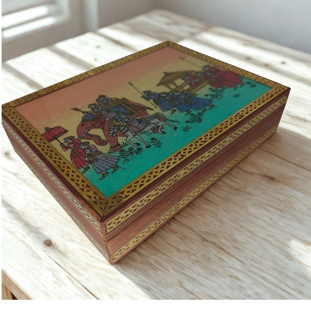 Wooden Gem stone painting Jewel Box Wooden Gem stone painting Jewel Box