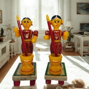 Wooden Single Lady Red Pair