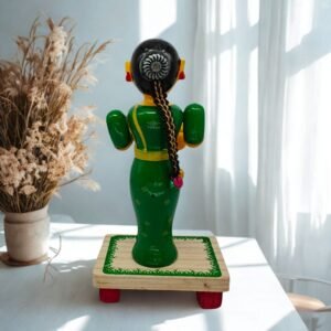 Channapatna wooden thambula lady 19 cm