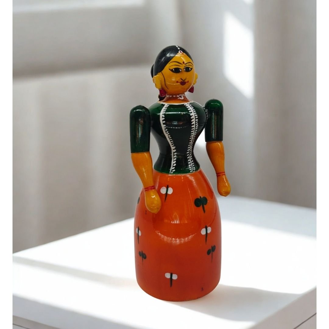 Wooden Red Doll Single (4)