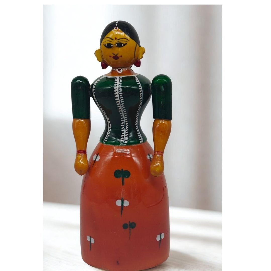 Wooden Red Doll Single (5)