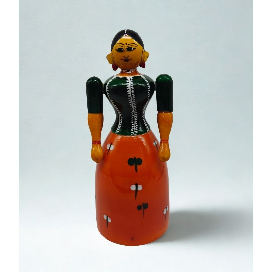 Wooden Red Doll Single (6)