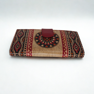 Shantiniketan Leather Ladies Batik Print Wallet