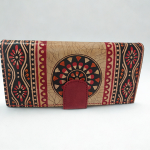 Shantiniketan Leather Ladies Batik Print Wallet