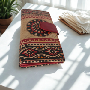 Shantiniketan Leather Ladies Batik Print Wallet