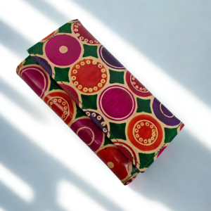 Shantiniketan Leather Ladies Batik Print Wallet